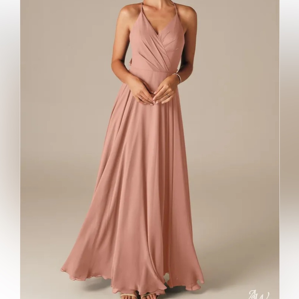 AW Bridal Larry dress in Rose pink.